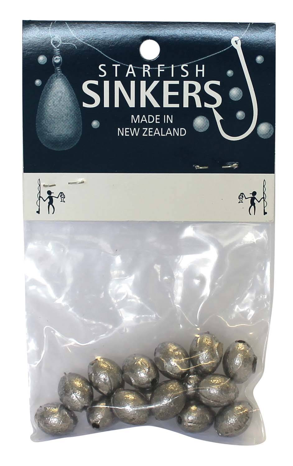 Starfish Egg Sinker Packet 1/4oz (15 per pack) - Action Outdoors Kiwi