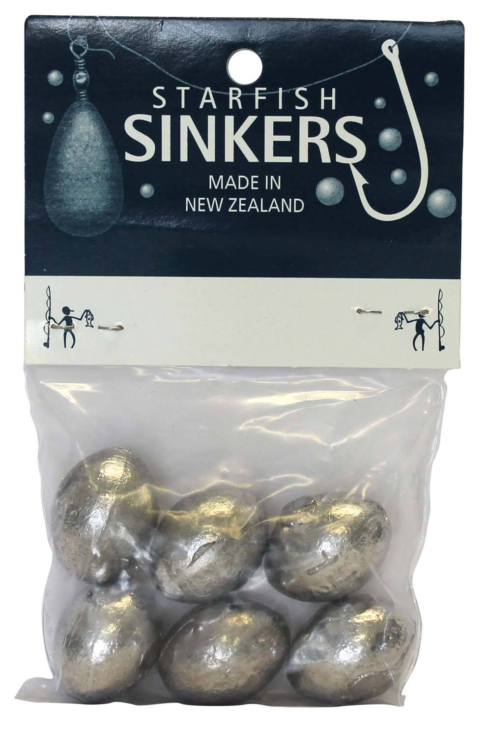 Starfish Egg Sinker Packet 1.5oz (6 per pack) - Action Outdoors Kiwi