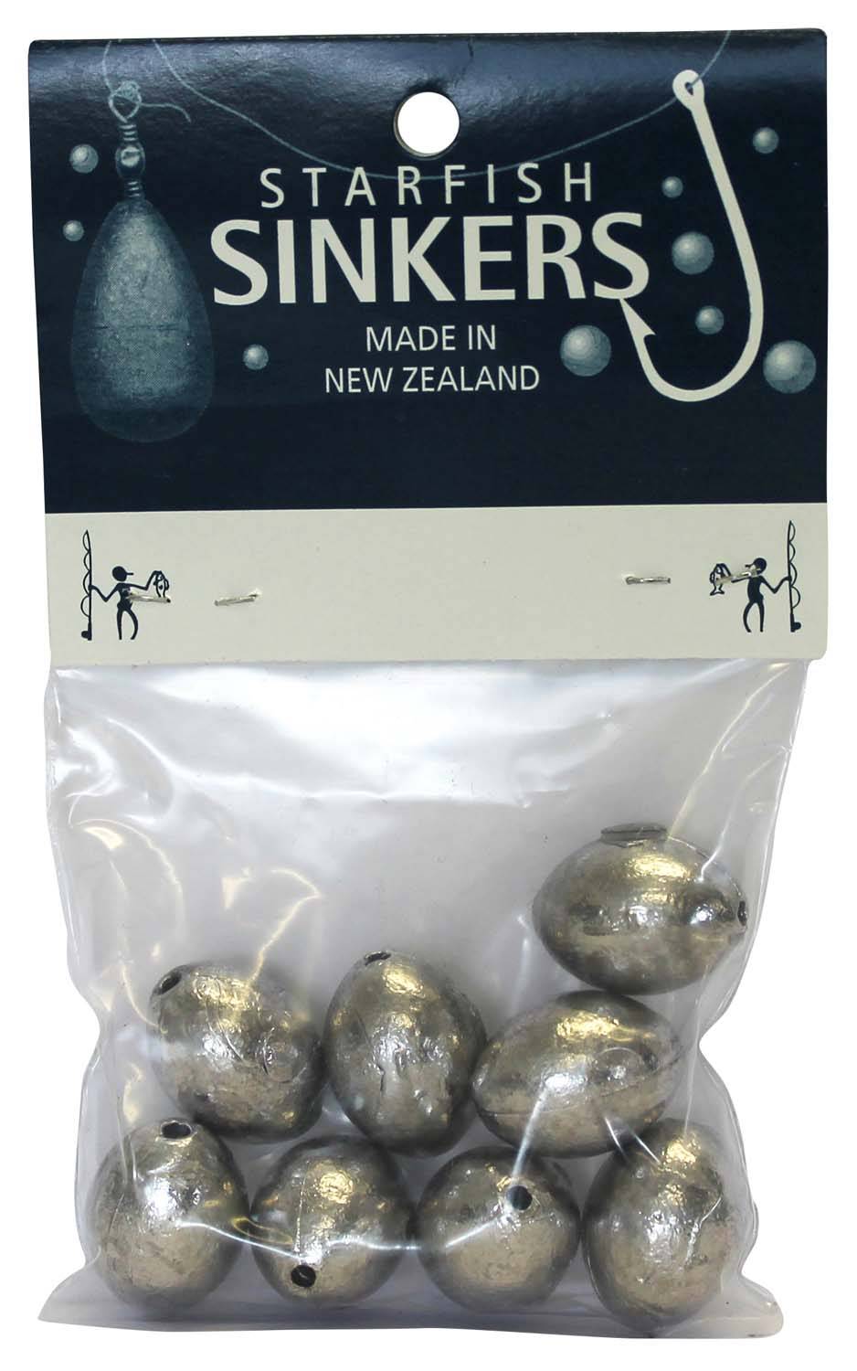 Starfish Egg Sinker Packet 1oz (8 per pack) - Action Outdoors Kiwi