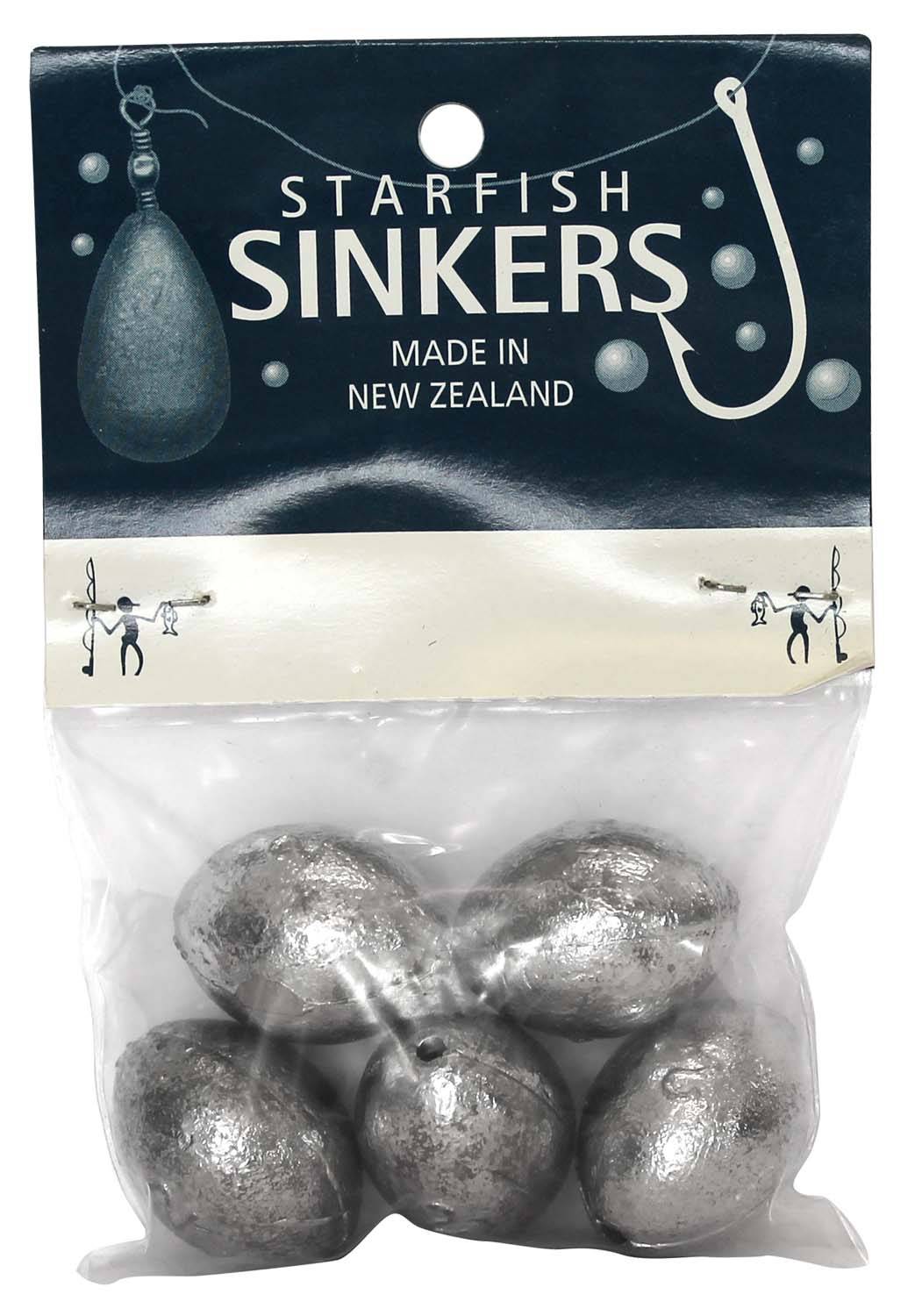 Starfish Egg Sinker Packet 2oz (5 per pack) - Action Outdoors Kiwi