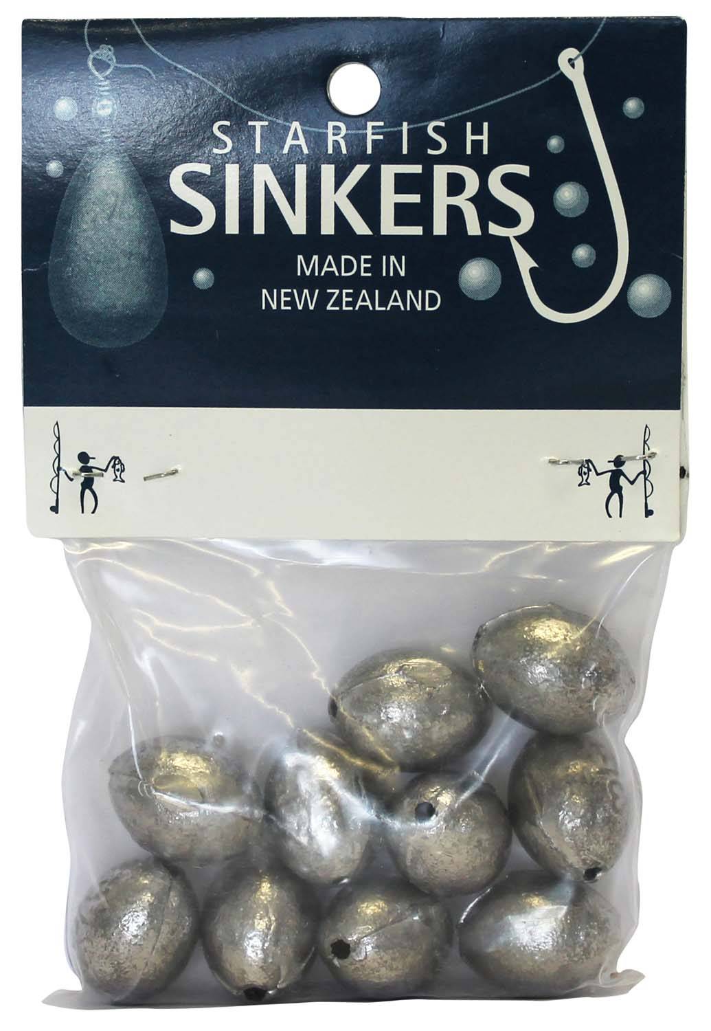 Starfish Egg Sinker Packet 3/4oz (10 per pack) - Action Outdoors Kiwi