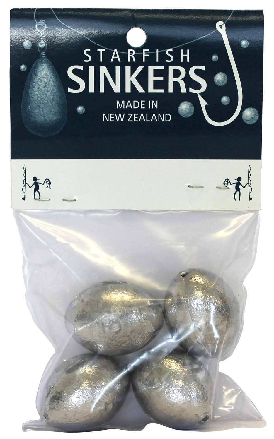 Starfish Egg Sinker Packet 3oz (4 per pack) - Action Outdoors Kiwi