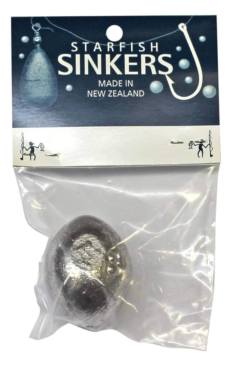 Starfish Egg Sinker Packet 8oz (1 per pack) in packaging, ideal for estuary angling.