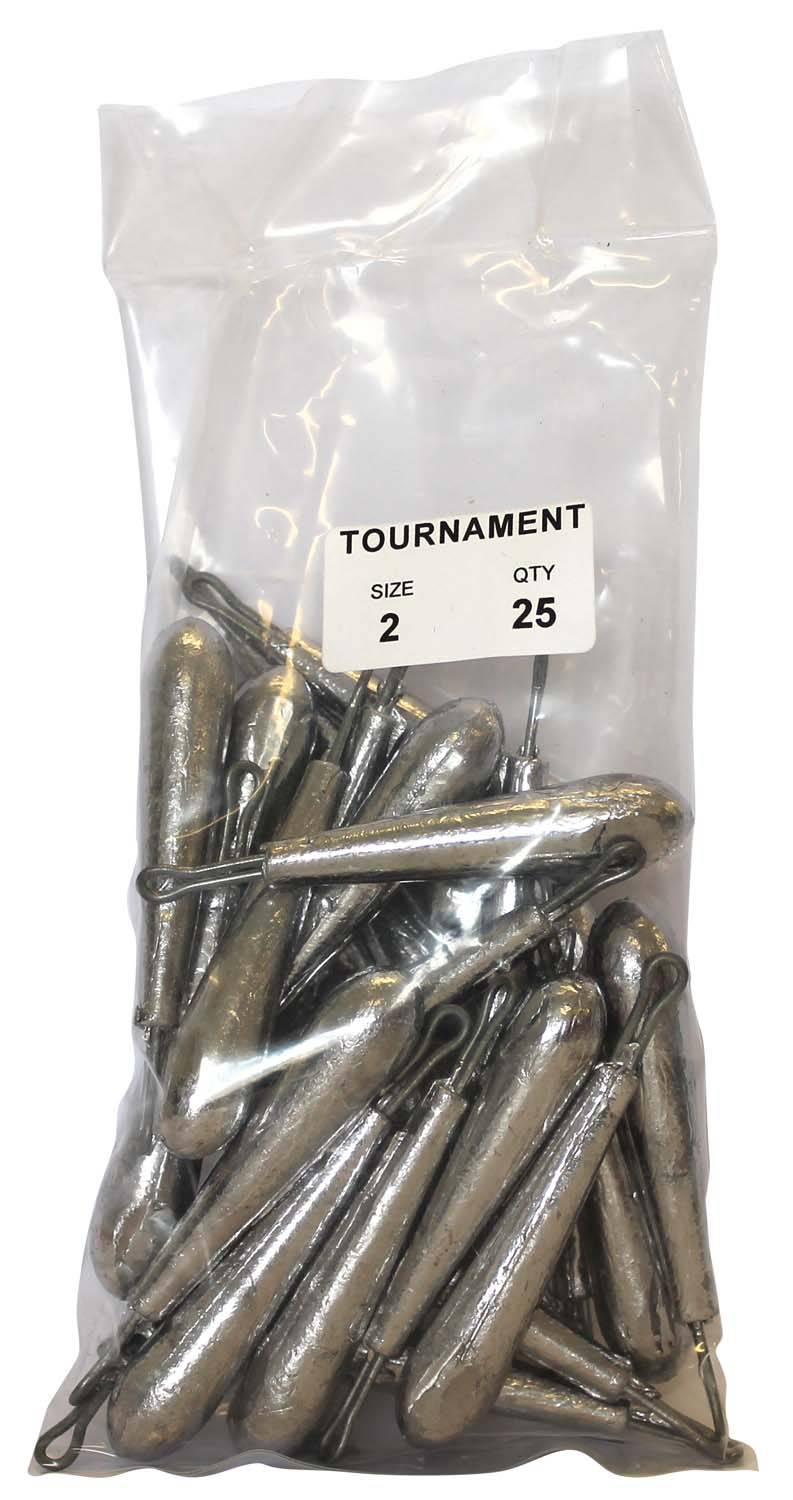 Tournament Sinker Bulk Pack 2oz (25 per pack) - Action Outdoors Kiwi