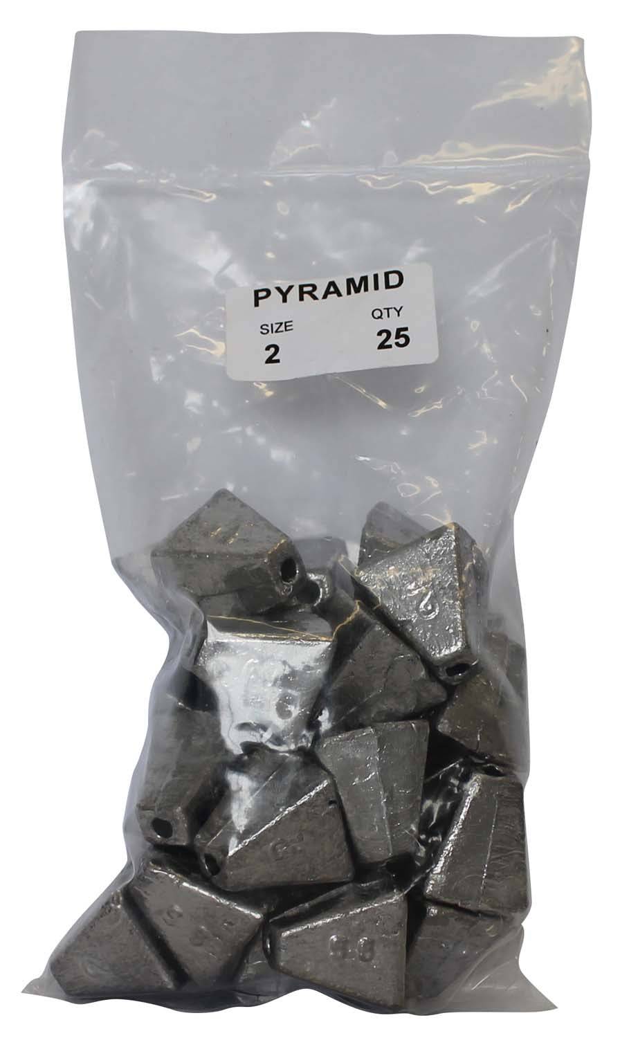 Pyramid Sinker Bulk Pack 2oz (25 per pack) - Action Outdoors Kiwi