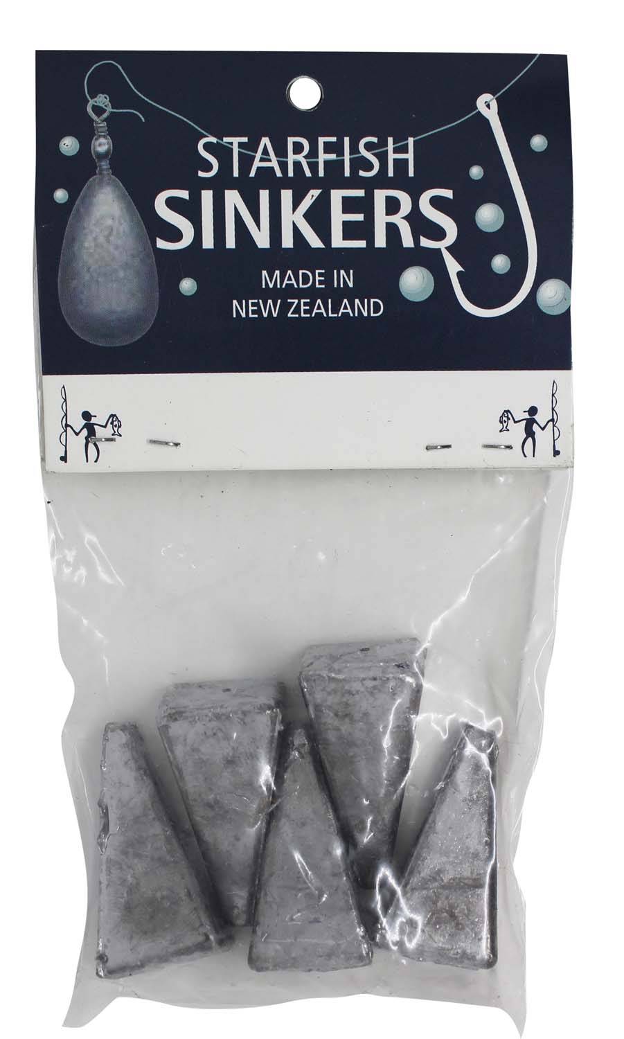 Starfish Pyramid Sinker Packet 2oz (5 per pack) - Action Outdoors Kiwi