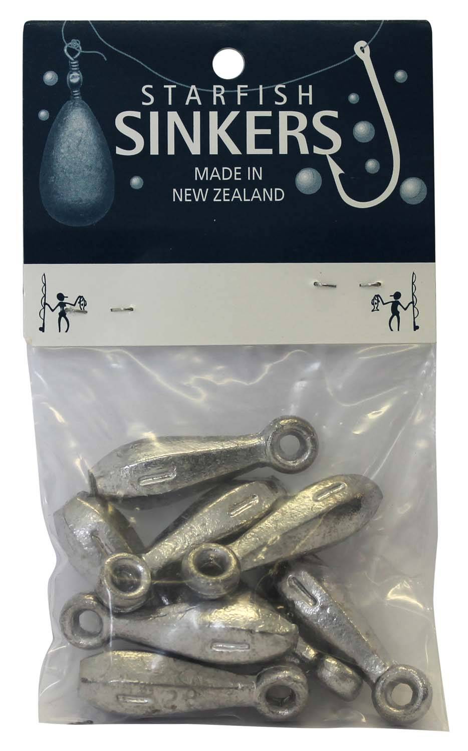 Starfish Reef Sinker Packet 1oz (8 per pack) - Action Outdoors Kiwi