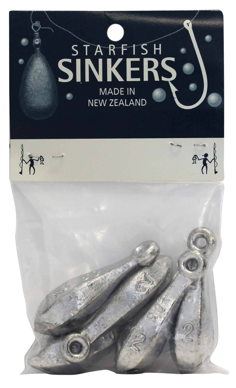 Starfish Reef Sinker Packet 2oz (5 per pack) - Action Outdoors Kiwi