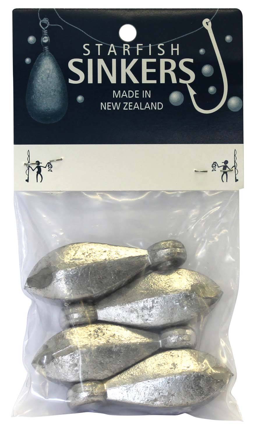 Starfish Reef Sinker Packet 3oz (4 per pack) - Action Outdoors Kiwi