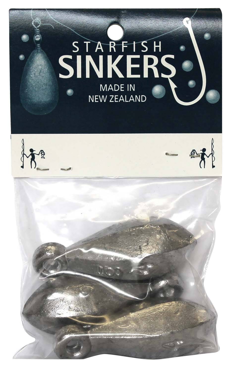 Starfish Reef Sinker Packet 4oz (3 per pack) - Action Outdoors Kiwi