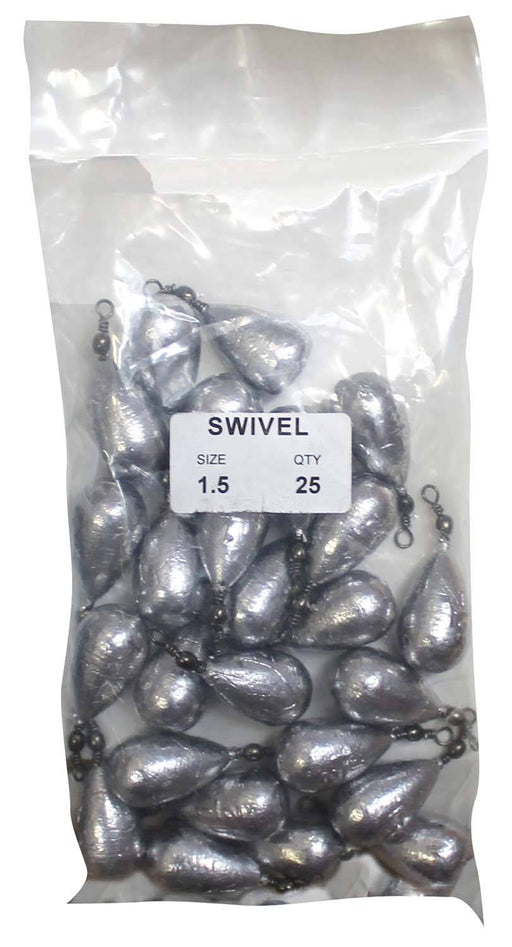 starfish Snap On Sinkers Clipon Sinker Bulk Pack 1.5oz (25 per pack)