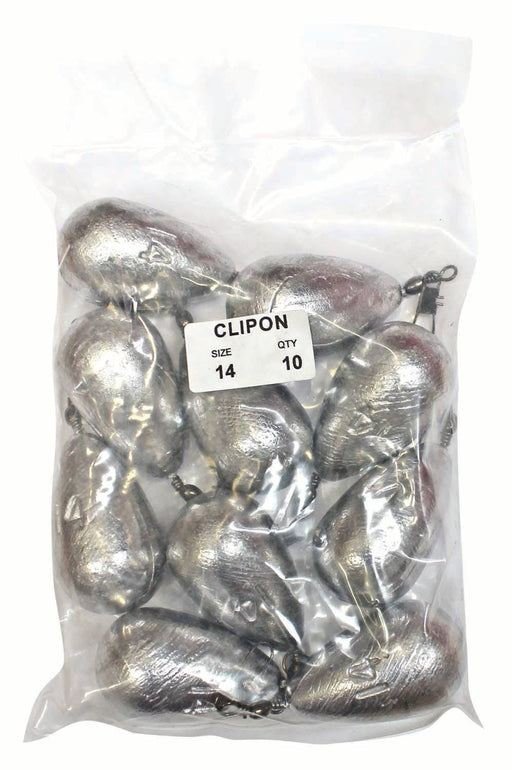 starfish Snap On Sinkers Clipon Sinker Bulk Pack 14oz (10 per pack)