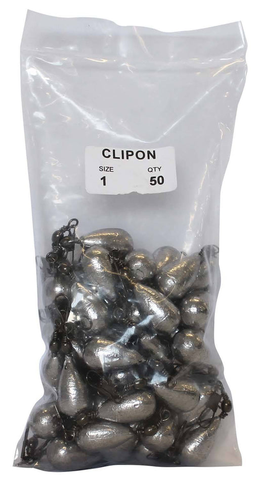 starfish Snap On Sinkers Clipon Sinker Bulk Pack 1oz (50 per pack)