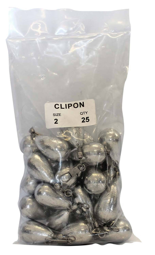 starfish Snap On Sinkers Clipon Sinker Bulk Pack 2oz (25 per pack)