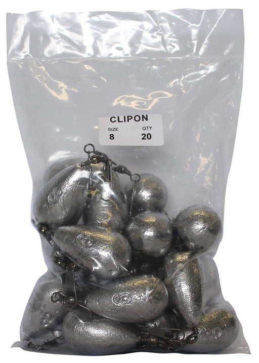 starfish Snap On Sinkers Clipon Sinker Bulk Pack 8oz (20 per pack)