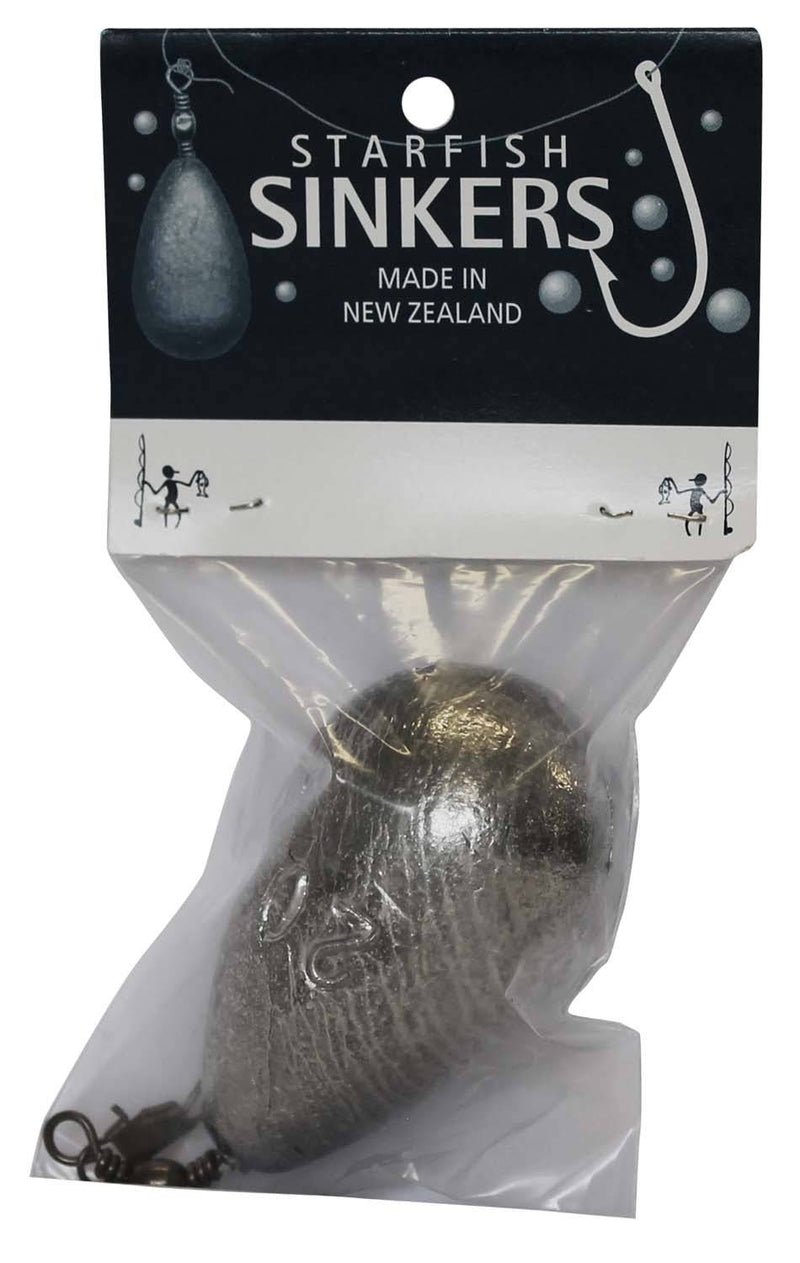 Starfish Clipon Sinker Packet 20oz (1 per pack) with packaging, made for versatile fishing applications.
