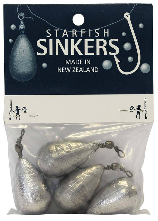 starfish Snap On Sinkers Starfish Clipon Sinker Packet 2oz (4 per pack)