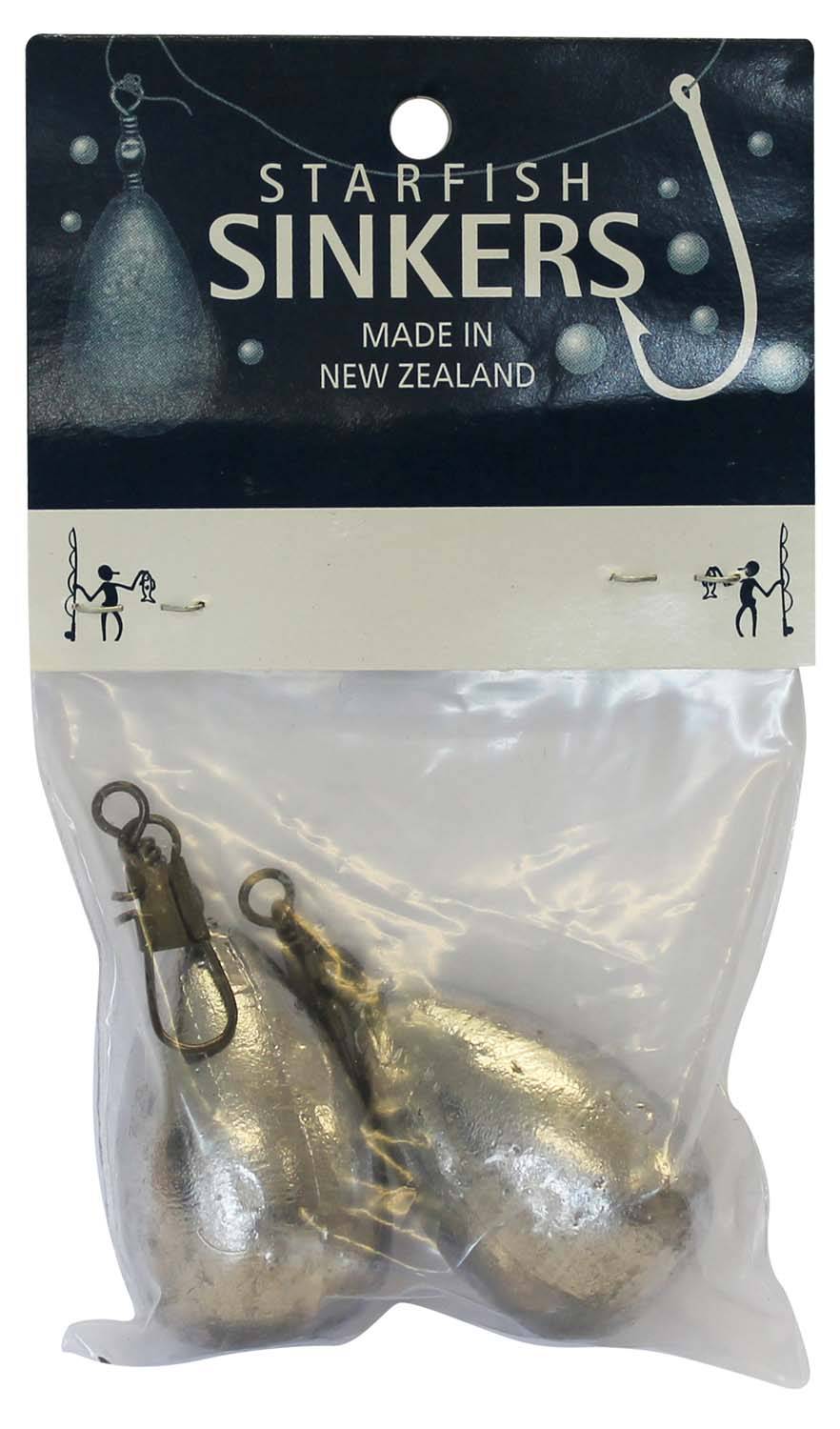 starfish Snap On Sinkers Starfish Clipon Sinker Packet 5oz (2 per pack)