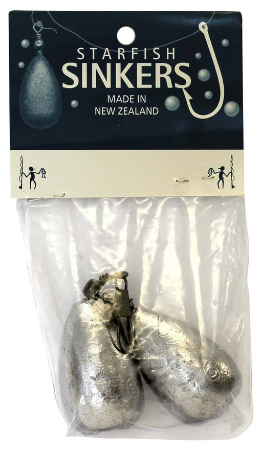 starfish Snap On Sinkers Starfish Clipon Sinker Packet 6oz (2 per pack)