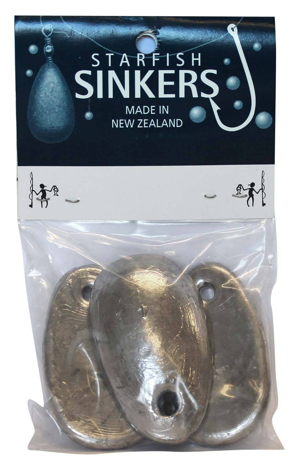 Starfish Spoon Sinker Sinker Packet 2oz (4 per pack) - Action Outdoors Kiwi