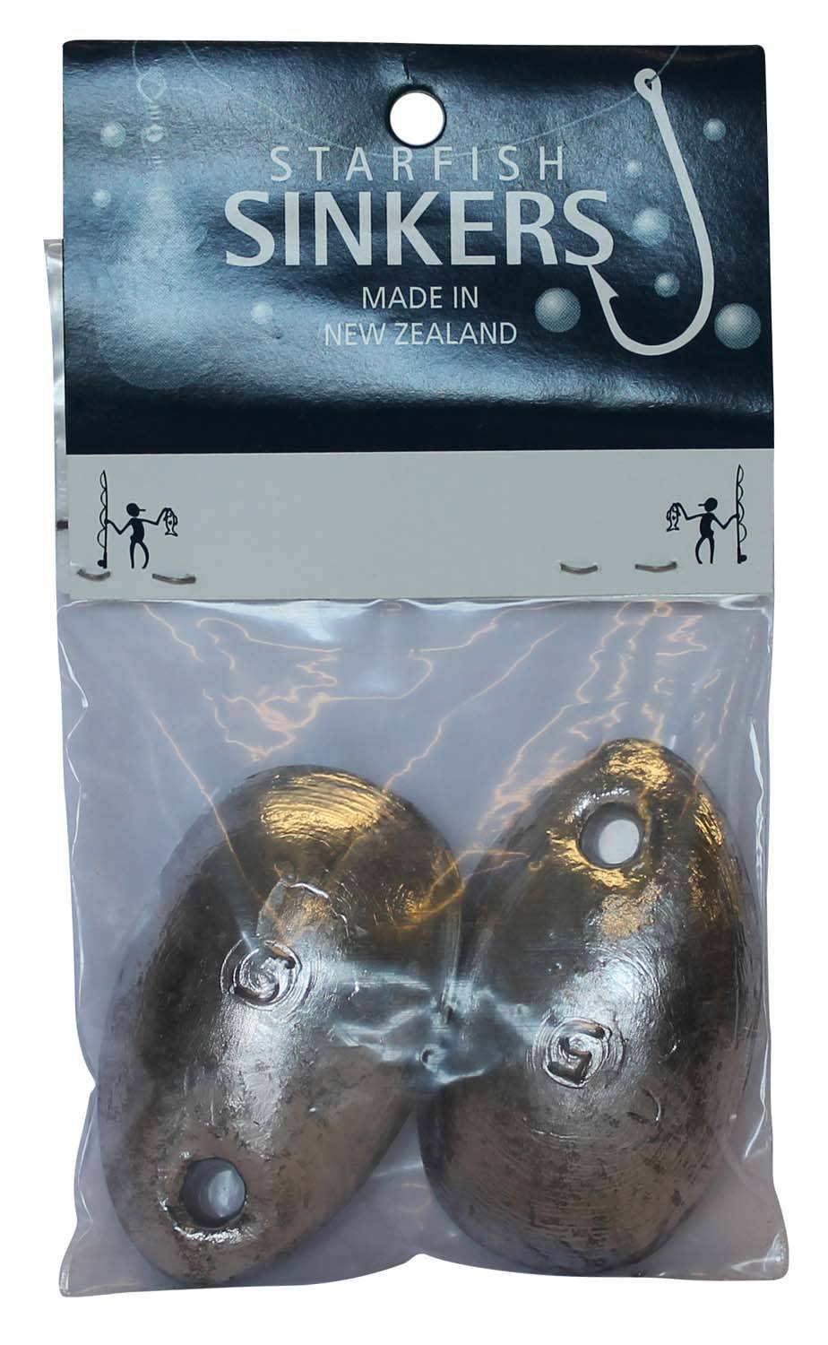 Starfish Spoon Sinker Sinker Packet 5oz (2 per pack) - Action Outdoors Kiwi