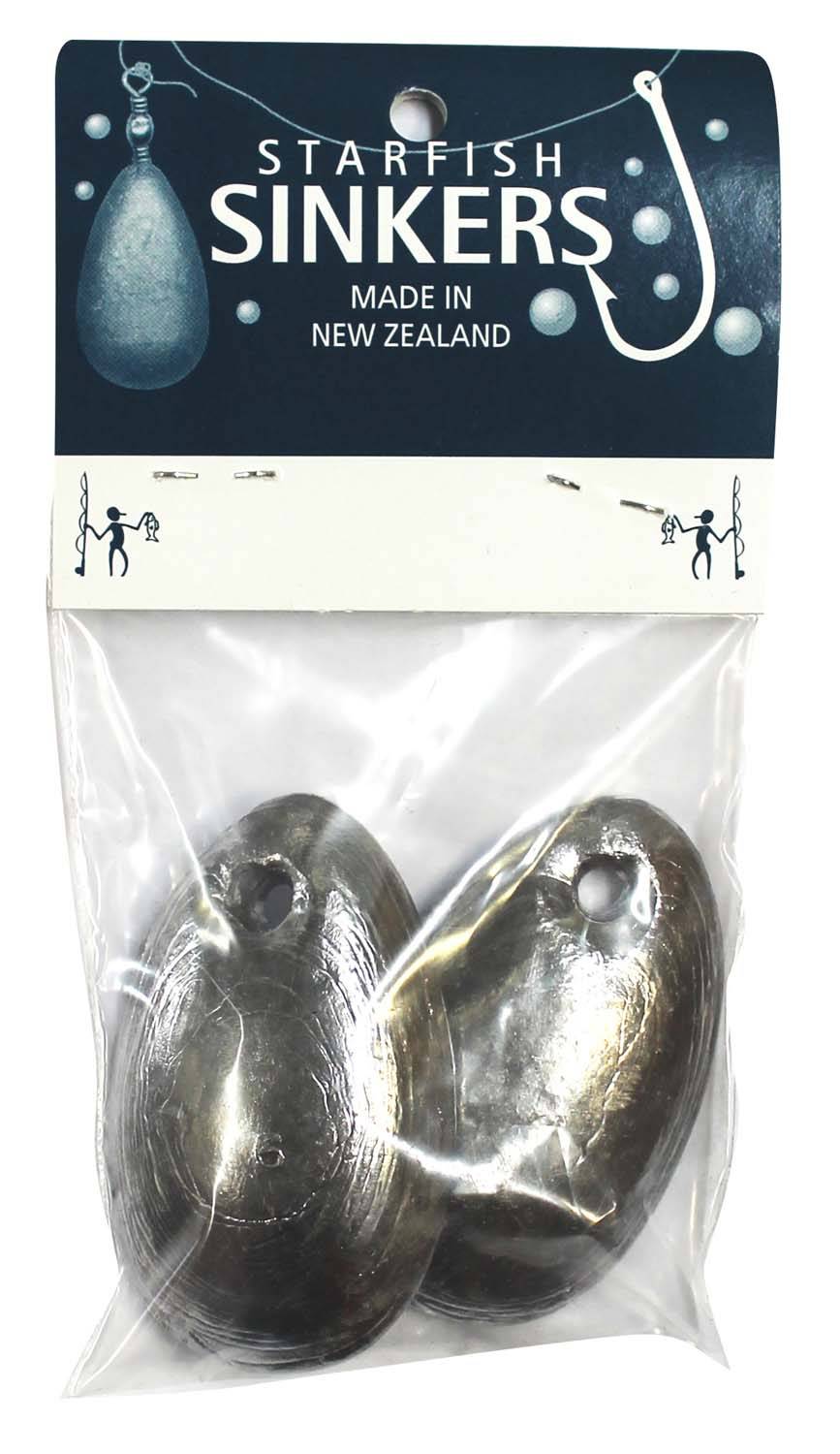 Starfish Spoon Sinker Sinker Packet 6oz (2 per pack) - Action Outdoors Kiwi