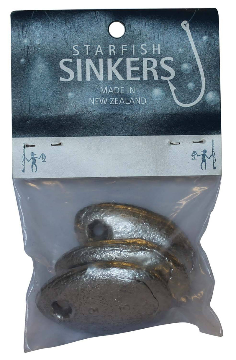 starfish Spoon Sinkers Starfish Spoon Sinker Sinker Packet 3oz (3 per pack)