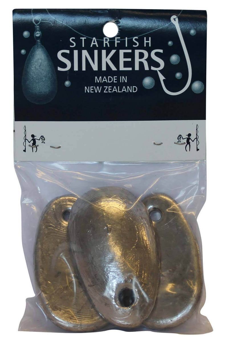 starfish Spoon Sinkers Starfish Spoon Sinker Sinker Packet 4oz (3 per pack)