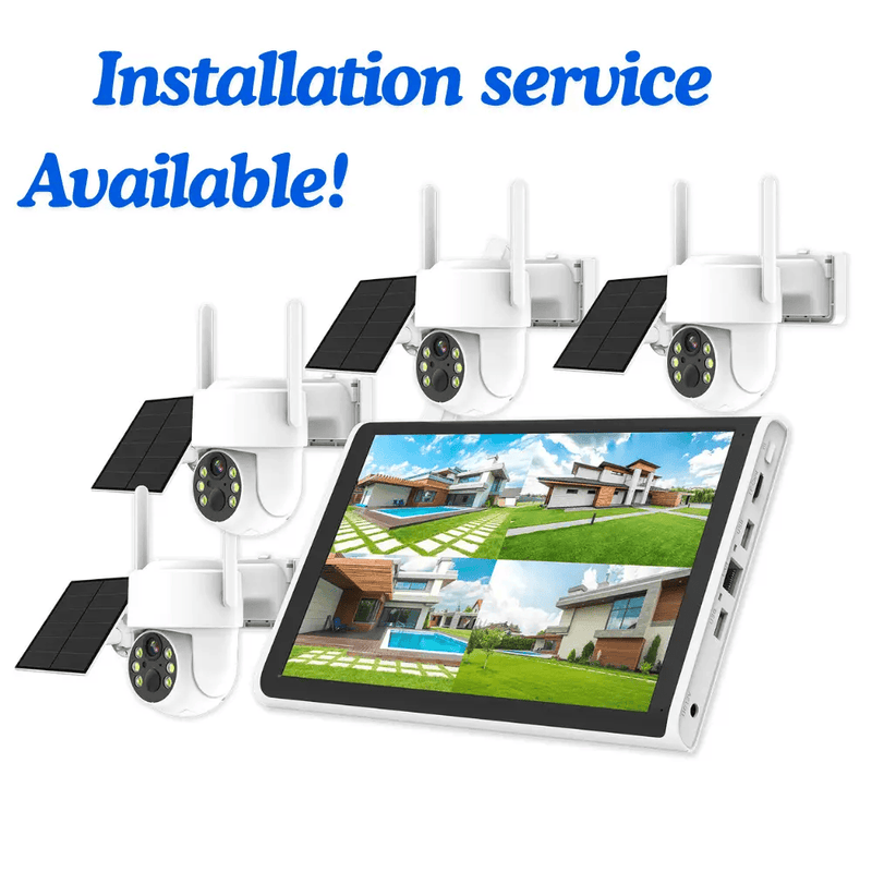 Kiwi Grab Kiwi Grab Solar 10.1 Inch Screen Wireless Security camera system CCTV Solar 10.1 Inch Screen Wireless Security camera system CCTV