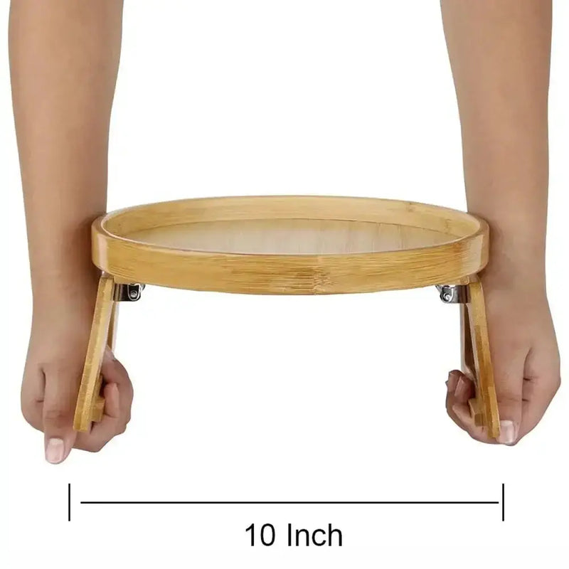 Habicare Clip-On Wooden Sofa Armrest Tray Table Clip-On Wooden Sofa Armrest Tray Table