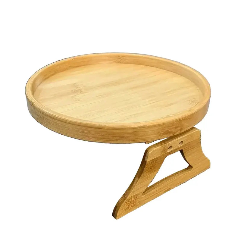 Habicare Clip-On Wooden Sofa Armrest Tray Table Clip-On Wooden Sofa Armrest Tray Table