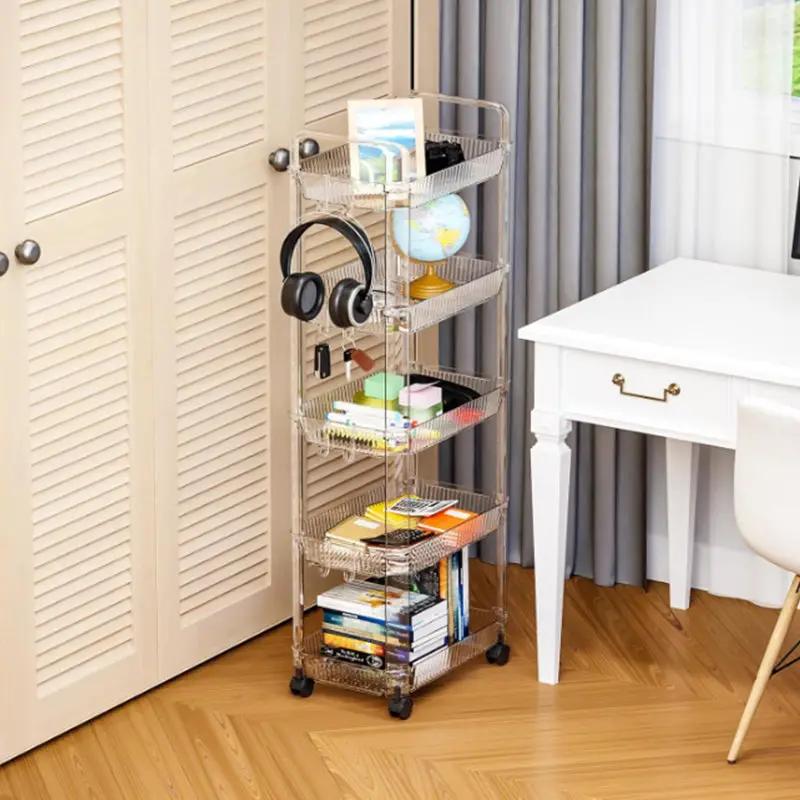 g8buynz 5 Tier Acrylic Clear Rolling Storage Cart on Wheels Rolling Utility carts Organization Cart 5 Tier Acrylic Clear Rolling Storage Cart on Wheels Rolling Utility carts Organization Cart
