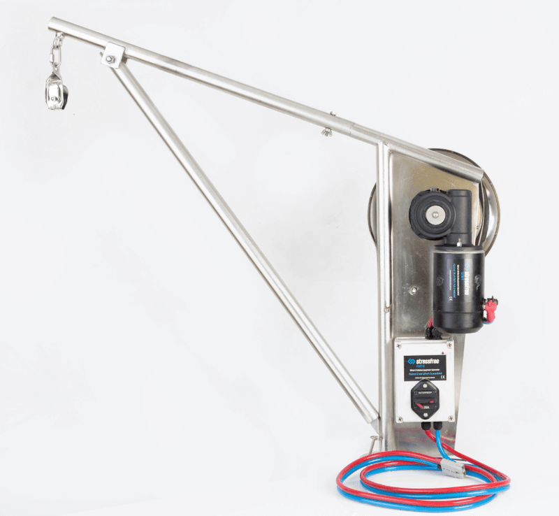 Cray Pot Hauler Heavy Duty with stainless steel frame and 1400Watt 12V Motor for lifting craypots and crab pots.