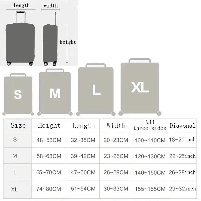 Stretch Fabric Luggage Cover (8 colours available) by Habicare