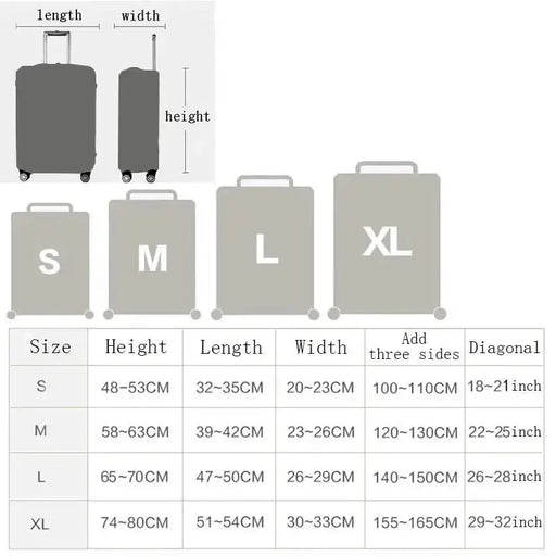 Stretch Fabric Luggage Cover (8 colours available) by Habicare