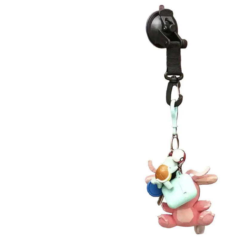 Heavy-Duty Car Suction Cup Anchor with Hook & Carabiner by Habicare