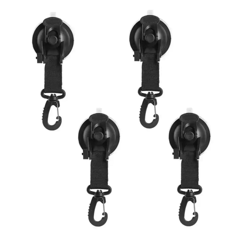 Heavy-Duty Car Suction Cup Anchor with Hook & Carabiner by Habicare