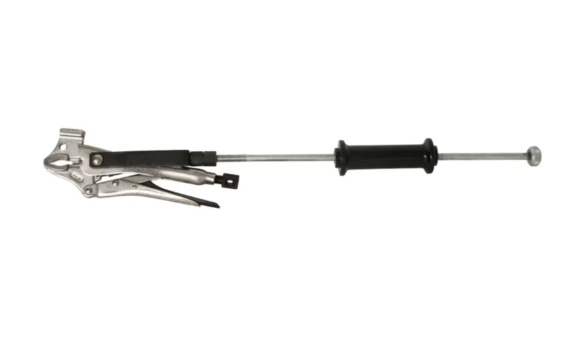 Strong Hand Dual Axis Pull Pliers with Hammer Head, essential tool for diemakers and auto repair mechanics.
