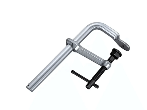 Strong Hand Utility F Style Clamp, heavy-duty F-clamp with 1,100kg clamping pressure and 520mm capacity.
