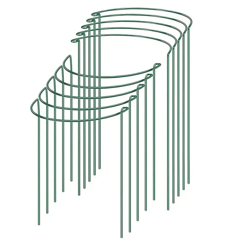 Sturdy Metal Outdoor Plant Support Stakes (2pcs) by Habicare