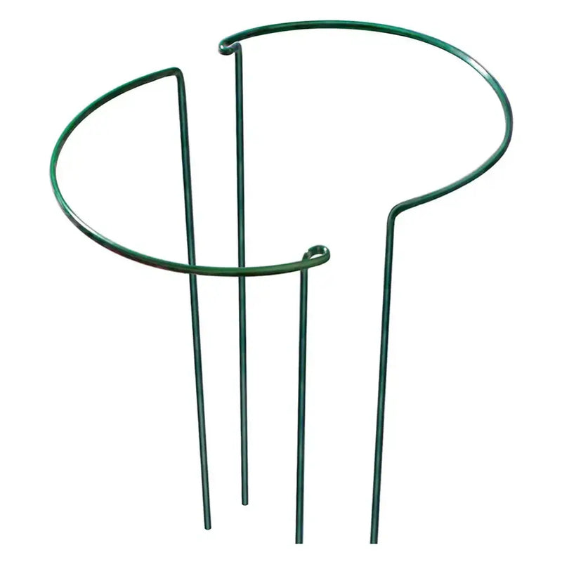 Sturdy Metal Outdoor Plant Support Stakes (2pcs) by Habicare