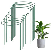 Sturdy Metal Outdoor Plant Support Stakes (2pcs) by Habicare