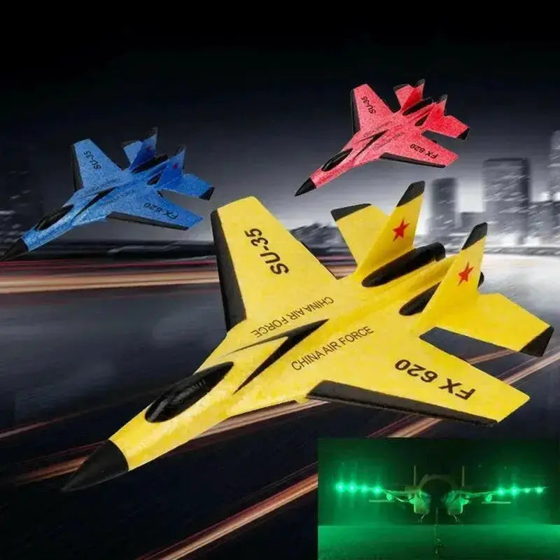 SU35 Remote Control Glider Aircraft FX620 FX820 2.4G with LED Lights by 9eight5