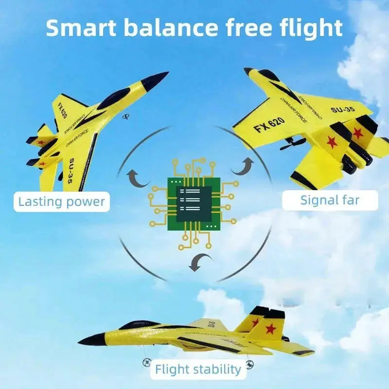 SU35 Remote Control Glider Aircraft FX620 FX820 2.4G with LED Lights by 9eight5