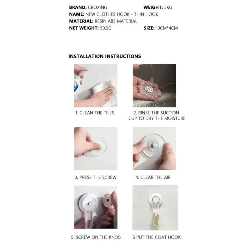 Suction Cup Towel Hook by 9eight5