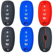Habicare Honeycomb Silicone 4-Button Key Cover for Hyundai Elantra, Sonata & Custo Remote Keys Honeycomb Silicone 4-Button Key Cover for Hyundai Elantra, Sonata & Custo Remote Keys