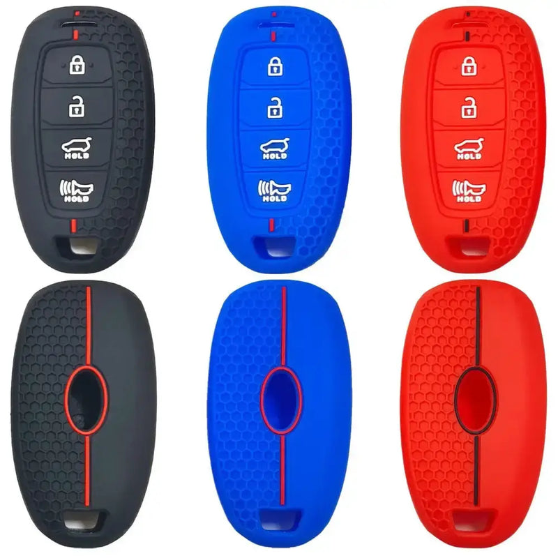 Habicare Honeycomb Silicone 4-Button Key Cover for Hyundai Elantra, Sonata & Custo Remote Keys Honeycomb Silicone 4-Button Key Cover for Hyundai Elantra, Sonata & Custo Remote Keys