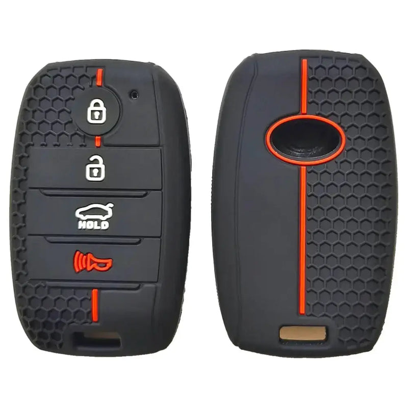 Habicare Honeycomb Silicone 4-Button Key Cover for Kia K2, K3, K4, KX7 & Freedy Smart Keys Honeycomb Silicone 4-Button Key Cover for Kia K2, K3, K4, KX7 & Freedy Smart Keys