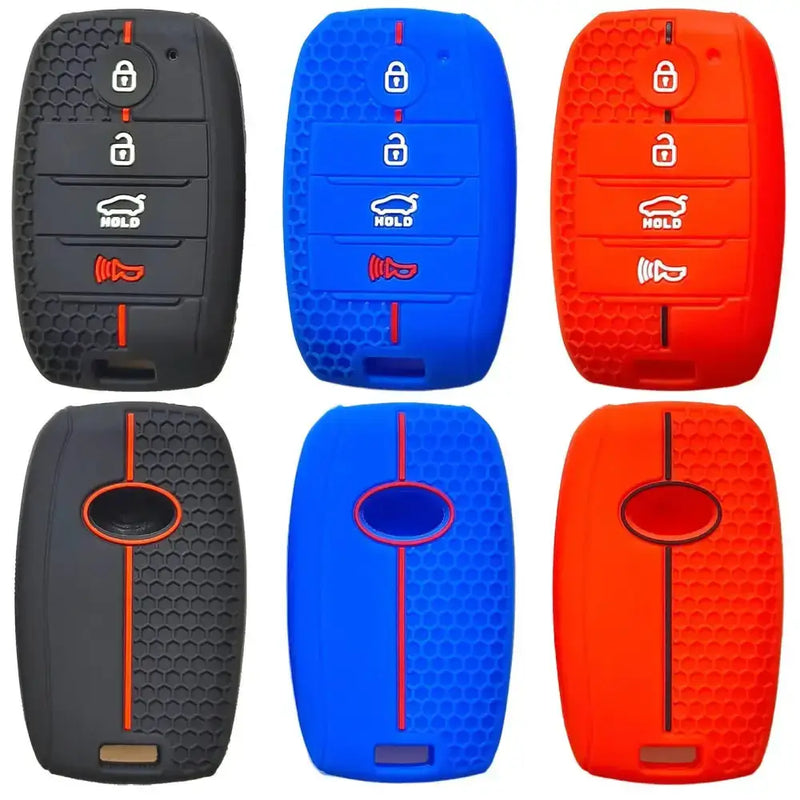 Habicare Honeycomb Silicone 4-Button Key Cover for Kia K2, K3, K4, KX7 & Freedy Smart Keys Honeycomb Silicone 4-Button Key Cover for Kia K2, K3, K4, KX7 & Freedy Smart Keys