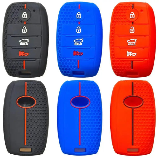 Habicare Honeycomb Silicone 4-Button Key Cover for Kia K2, K3, K4, KX7 & Freedy Smart Keys Honeycomb Silicone 4-Button Key Cover for Kia K2, K3, K4, KX7 & Freedy Smart Keys